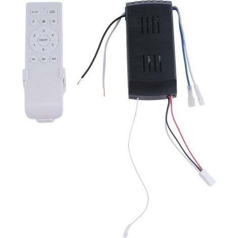 Kit de repuesto universal para mando a distancia de ventilador de techo, 6 velocidades y temporizador, mando a distancia para ventilador de techo con luz CC