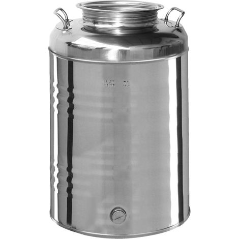 Contenitore fusto bidone per olio in acciaio inox 50 litri OliVari (1/4)