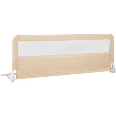 Sommeil Sécurisé sans Chute Barrière de Lit Bébé Universelle Rabattable 0-180° avec Sangle Beige (1/5)