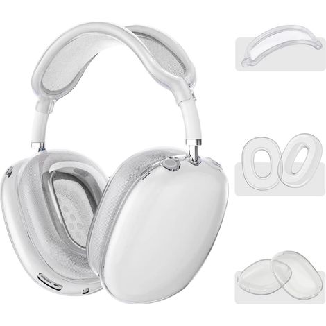 Schutzhülle – 3-in-1 – Transparentes Silikon – Für AirPods Max – Ohrpolster und Kopfbügel (1/5)