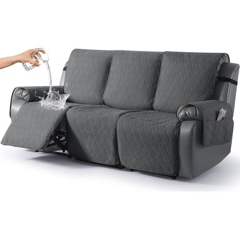 Wasserdichter sesselschoner für Fernsehsessel, relaxsessel mit Tasche elastischen Bändern, Anti-Rutsch sesselbezug weich waschbar sesselüberwurf 1 Sitzer für Kinder (1/5)