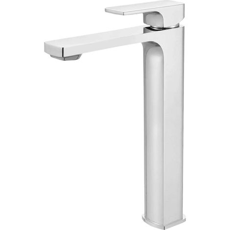 Mitigeur de lavabo avec bec haut et garniture de vidage (bouchon) chromé (1/2)