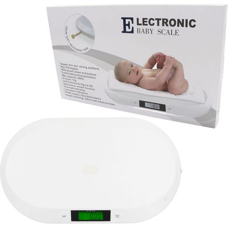 Multifunctional, ergonomic, digital professional baby scale for infants and toddlers, 20 kg (1/5)