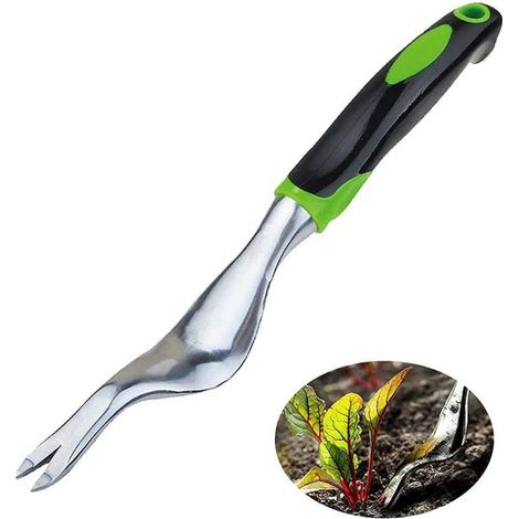 Désherbeur manuel – Arrache-mauvaises herbes à long manche – Outil de jardin en aluminium – Désherbeur manuel – 29 x 2,5 cm (1/5)
