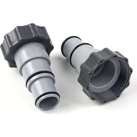 Adaptateur De Tuyau De Piscine Avec Collier Pour Pompe À Connexion Filetée (1/4)