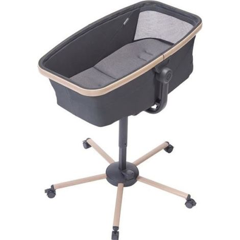 MAXI COSI Transat ALBA tout-en-un, berceau, évolutif chaise haute (kit vendu séparément), Graphite, de la naissance a 3 ans (1/5)