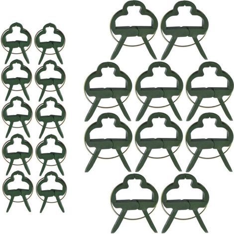 60 clips pour plantes grimpantes, clips pour tomates, clips de fixation pour plantes, clips pour attacher les tomates (2 tailles) (1/4)