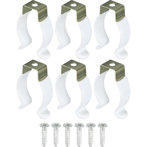 T8 U Clips Support pour Led Lumière Inox Acier avec Vis 6Pcs (1/5)