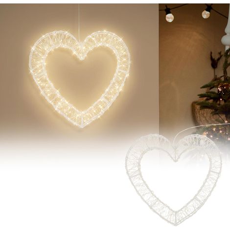 ECD Germany Corazón Luminoso 720 LEDs de Navidad para Colgar en Puertas (1/5)