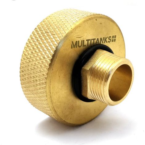 Raccord S60x6 - embout male fileté 3/4 pouce tout en laiton