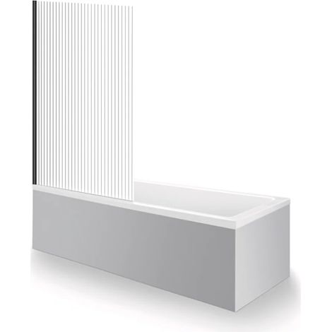 Bañera derecha 180 x 80 cm DURAVIT Duravit No.1 + Mampara de bañera AURYS Raywall, negro mate