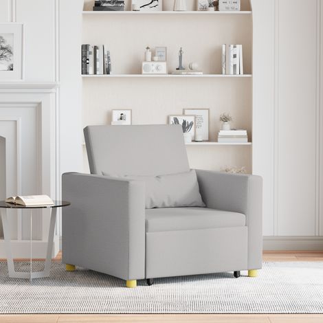 Maison Exclusive - Ausziehbare Schlafcouch Einzel mit Rädern Wolk (1/5)