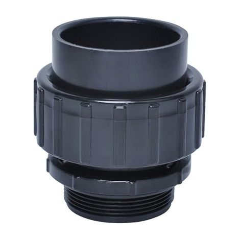 [MAI USATO]Connettore rapido scorrevole in plastica PVC da 60 mm di ricambio per pompe da piscina, nero (1/4)