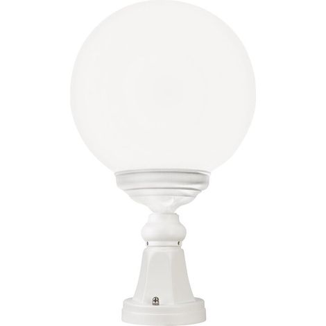 [NEUWERTIG] B-Ware LCD Sockelleuchte Außenleuchte Leuchte 1131 mit Kugelschirm weiß Gartenlampe (1/2)