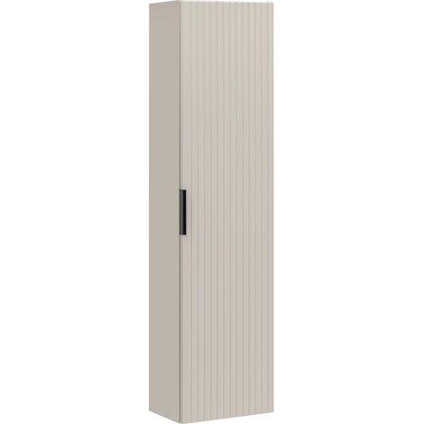 Colonna da bagno sospesa NOXERA – 1 porta – Beige opaco – Altezza 140 cm