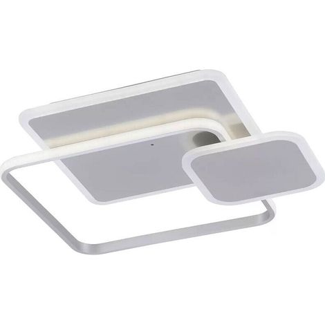 TrAdE Shop Traesio - Plafoniera A 3 Quadrati A Led A Tripla Colorazione Di Luce 48 W Ultra Moderno C31-3c - (1/5)