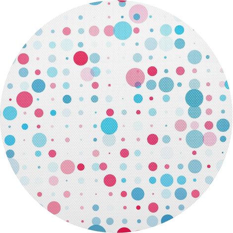Sets de table ronds antidérapants et résistants à la chaleur pour la maison et le restaurant Bleu/rouge'Bleu À Pois Rouges one sizex4'Bleu À Pois Rouges'one sizex4