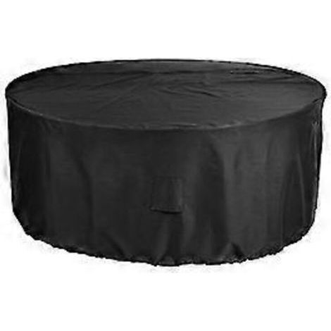 Housse ronde anti-poussière et imperméable pour meubles de jardin, 112 x 21 cm (SZTXJ), idéale pour protéger votre table de jardin ou votre mobilier d'extérieur. (1/2)