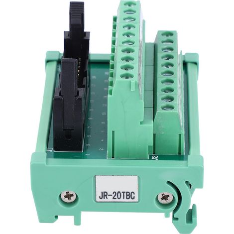 Connecteur Bornier Module Automate IDC-20P Rail DIN 35mm Matériel Câblage Électrique (1/5)