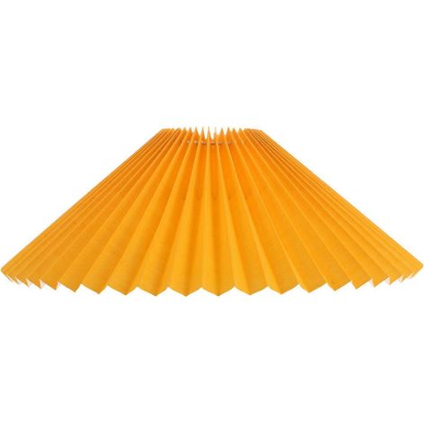 Abat-jour plissé en tissu : Abat-jour cloche pour lampes de table/de chevet/sur pied - 12 cm en haut x 32 cm en bas x 20 cm de hauteur (pièce de rechange) (1/4)