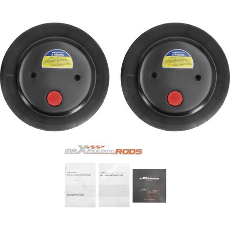 2X Bolsas de Suspensión Neumática 2600 LBS Triple Bellows universales for Trucks (1/5)