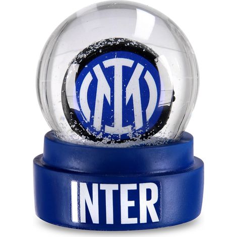 Boule de Verre avec Neige et Logo, Boule de Neige de Noël avec Effet de Neige, Snow Globe, Taille unique, SNWBLLINT23, Bleu (1/2)
