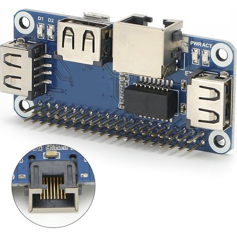 Carte d'Extension USB vers Ethernet RJ45 pour Hub Réseau - Module d'Expansion (1/5)