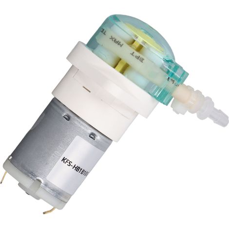 5-W-Schlauchpumpe mit geringem Durchfluss, Getriebeantrieb, Flüssigkeitsförderpumpe für Labor-Hydroponik, 122 ml/min, 24 V (1/5)