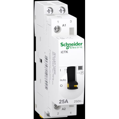 Contactor modular con control manual, Acti9 iCTK50r-25-20-230 25A 2NO 50