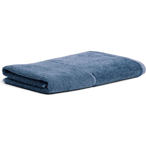 Drap de Douche 60% Coton / 40% Viscose en Cellulose de Bambou, 80 x 150 cm, Bleu Acier (1/5)