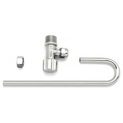 RUBINETTO WC MASCHIO 1/2 CON TUBO J Misura: 1/2