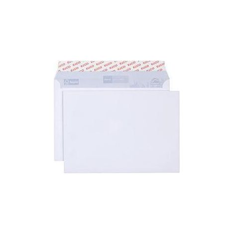 Versandtasche Proclima DIN C5 229 x 162 mm (B x H) ohne Fenster 100g/m² mit Haftklebung Papier 100 % recycelt ohne Fadenverstärkung hochweiß 500 St./Pack. (1/4)