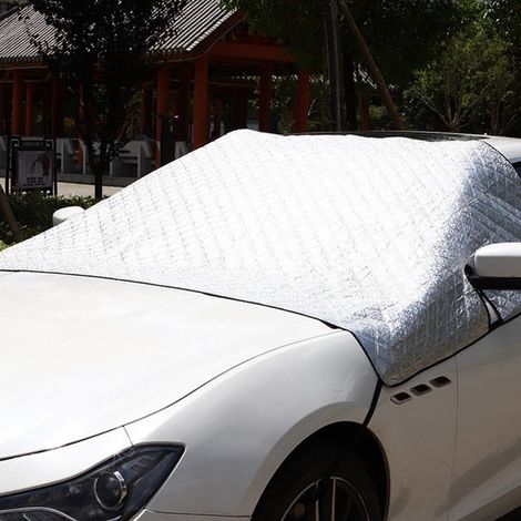 Funda para parabrisas de coche,protección para parabrisas,funda plegable magnética,funda universal para parabrisas contra heladas y nieve (1/2)