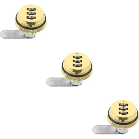 Ensemble de 3 cadenas à combinaison UKCOCO pour armoires de sécurité