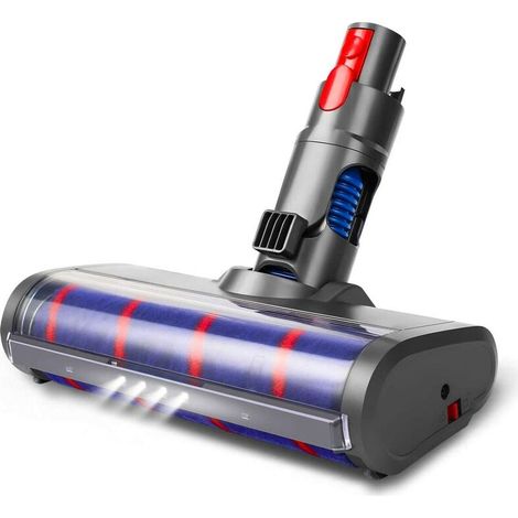 Soft cleaning brush with LED light - Cleaning head accessory compatible with Dyson V11, V10, V8 and V7 cordless handheld vacuums for hardwood floors. (1/5)