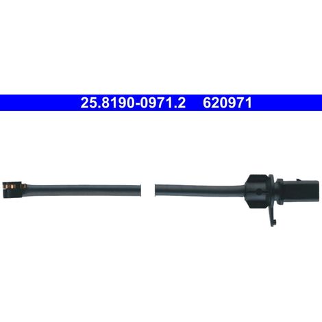 Lot de 2 Contacts ds'avertissements, usure des plaquettes de frein ATE AUDI