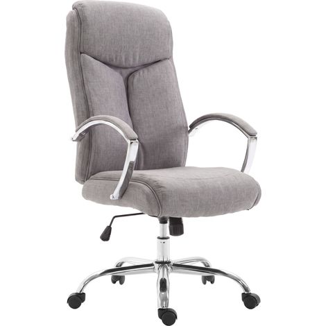 Silla de oficina Arlen tapizada en tela Gris (1/5)