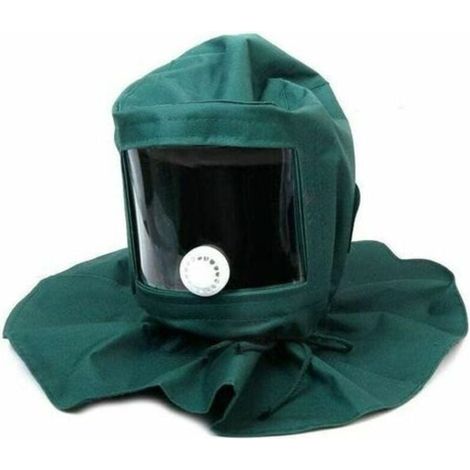 Casque Masque de Protection Anti-Vent Anti-poussiére pour Sablage Sableuse Bricolage (1/5)