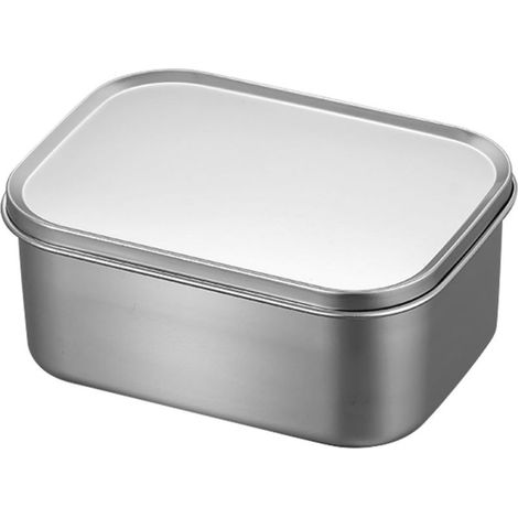 Boîte à repas rectangulaire en acier inoxydable 304, 1000 ml (1/5)