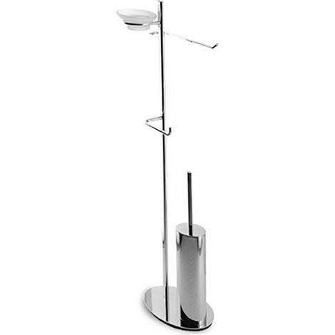 Piantana bagno water bidet ottone cromato design ovale - piantana bagno