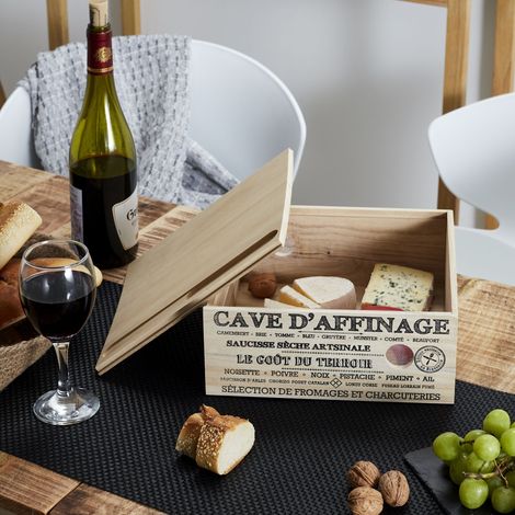 Cave A Fromage Bois Avec Couteau (1/5)