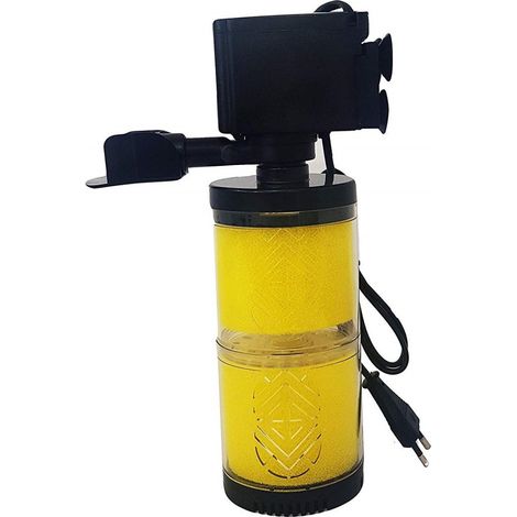 TRADE SHOP - Filtro Interno Dn-1502 15w 1800l/h 2 Filtraggio Pompa Acquario Immergibile -
