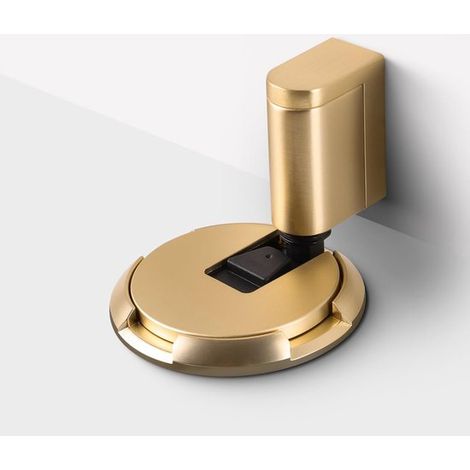 Fermaporta, elegante fermaporta magnetico in ottone anticato – Si monta senza forare né avvitare – Fermaporta magnetico resistente per casa o ufficio (1/5)