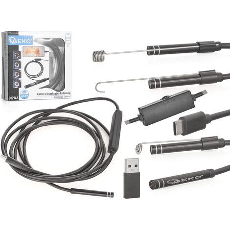 Caméra endoscope geko 2 mètres noir étanche (1/3)