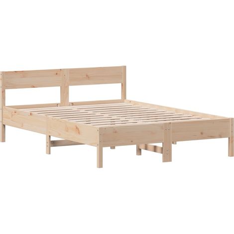 Maison Exclusive - Letto senza Materasso 150x200 cm in Legno Massello di Pino