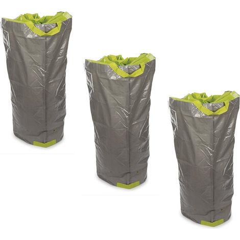 Lot de 3 SACS DE JARDIN MULTIFONCTIONS Utra Résistant - POLYÉTHYLÈNE - 270 L