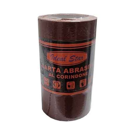 MINI ROTOLO CARTA ABRASIVA IDEAL STAR grana 40 - rotolo mm 115x5mt - IDEAL STAR