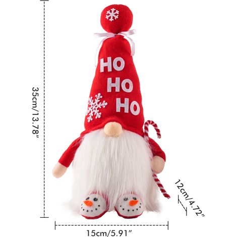 Weihnachtswichtelpuppe ohne Gesicht, Rudolph-Plüschtier, Heimdekoration, beleuchteter Partybaum (1/3)