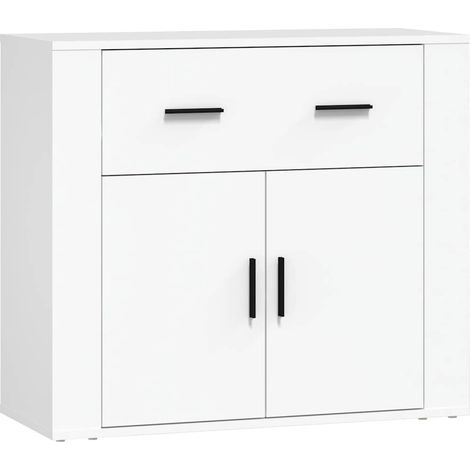 Sideboard/Anrichte/Buffet Weiß 80x33x70 cm Holzwerkstoff LXWW789819 (1/5)