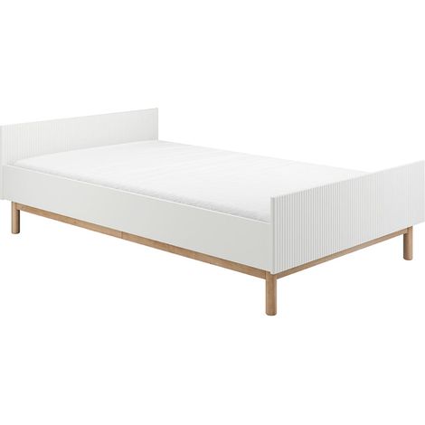 Lit 120x200 sommier inclus Pinio Miloo Blanc (1/3)